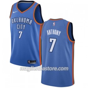 Maglia NBA Oklahoma City Thunder Carmelo Anthony 7 Nike 2017-18 Blu Swingman - Uomo